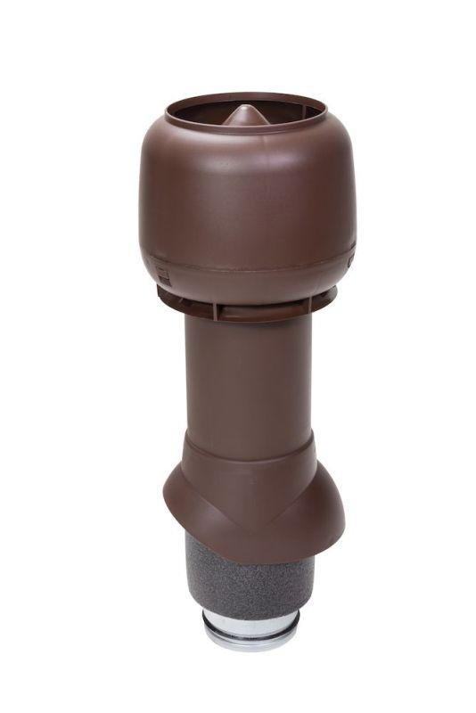Вентиляційний вихід VILPE® 125/ІЗ/500 ізольований. Колір: Коричневий
