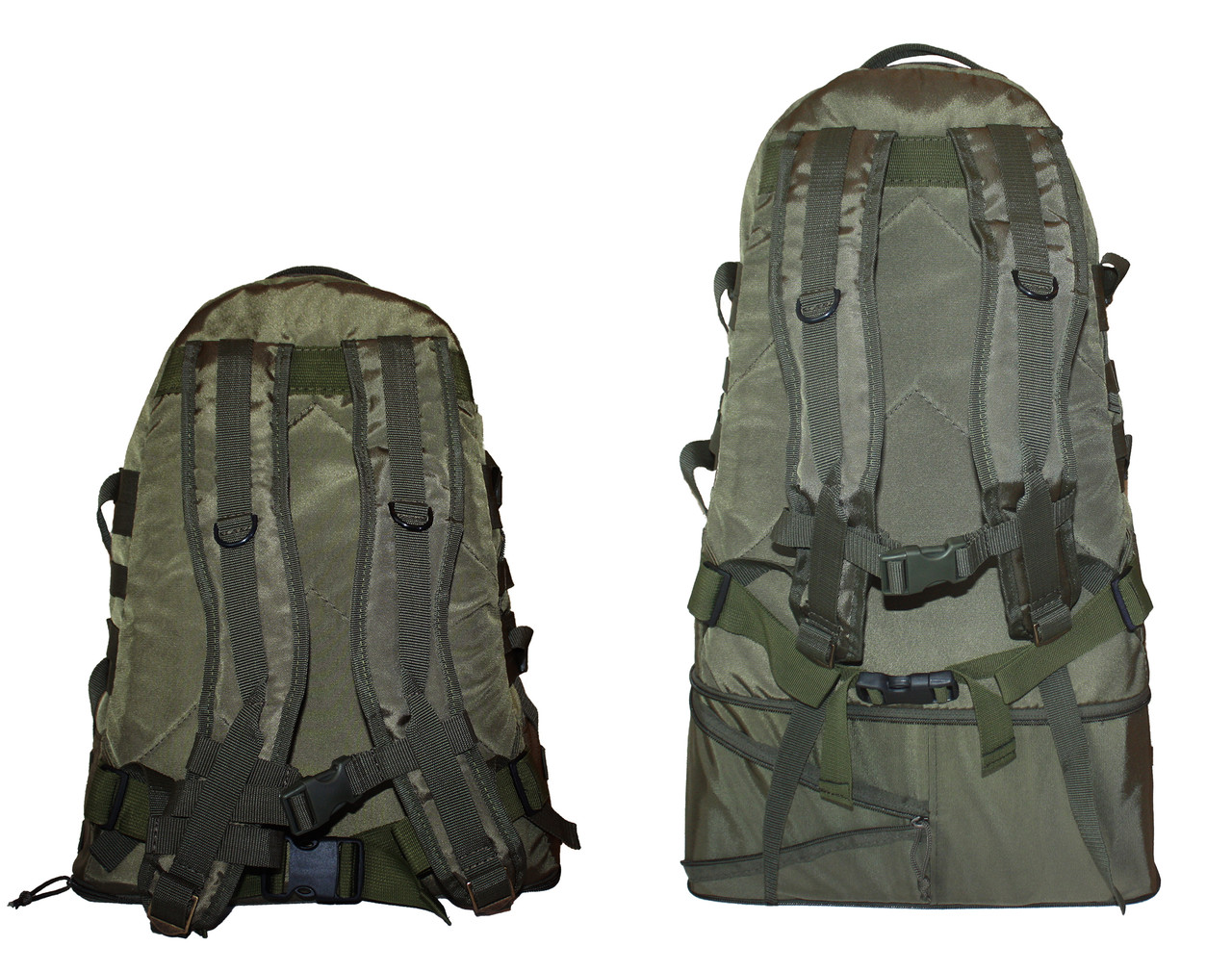 Тактический туристический супер-крепкий рюкзак трансформер 40-60 литров афган. - фото 3 - id-p496843572