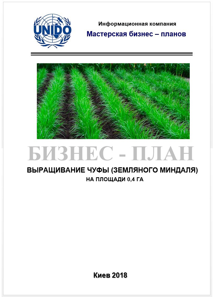 Бізнес - план (ТЕО). Чуфа, земляний мигдаль, тигровий горіх. Вирощування. Економіка і технологія обробітку