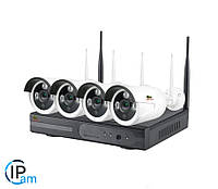 1.0MP Набор для улицы Wi-Fi IP-33 4xCAM + 1xNVR