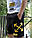 Чорні стильні шорти off white yellow logo, фото 3