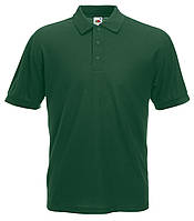 Мужская рубашка поло 65/35 Fruit of the loom 63-402-0 Тёмно-зелёный, L