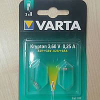 Лампочка Varta 702 для фонаря, криптон, 3.6В, 0.25А
