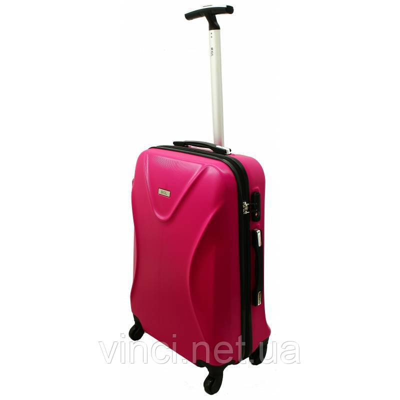 Чемодан дорожній брендовий ультралегкий RGL 750 середній розовий, фото 1