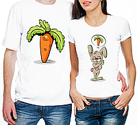 Парные футболки "Зайчиха И Морковка" (частичная, или полная предоплата)