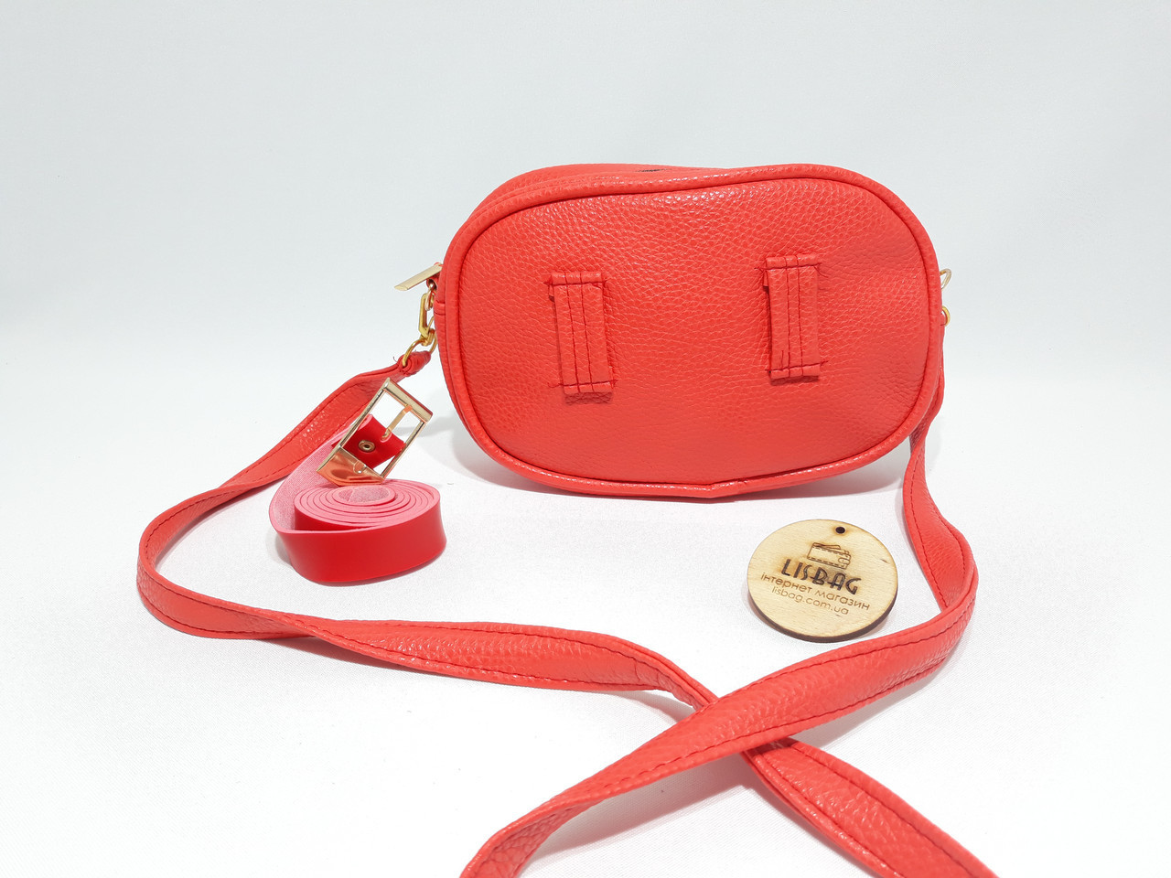 Женская сумка 2в1 на пояс/через плече с яркими пайетками Оранжевого цвета - фото 7 - id-p733085839