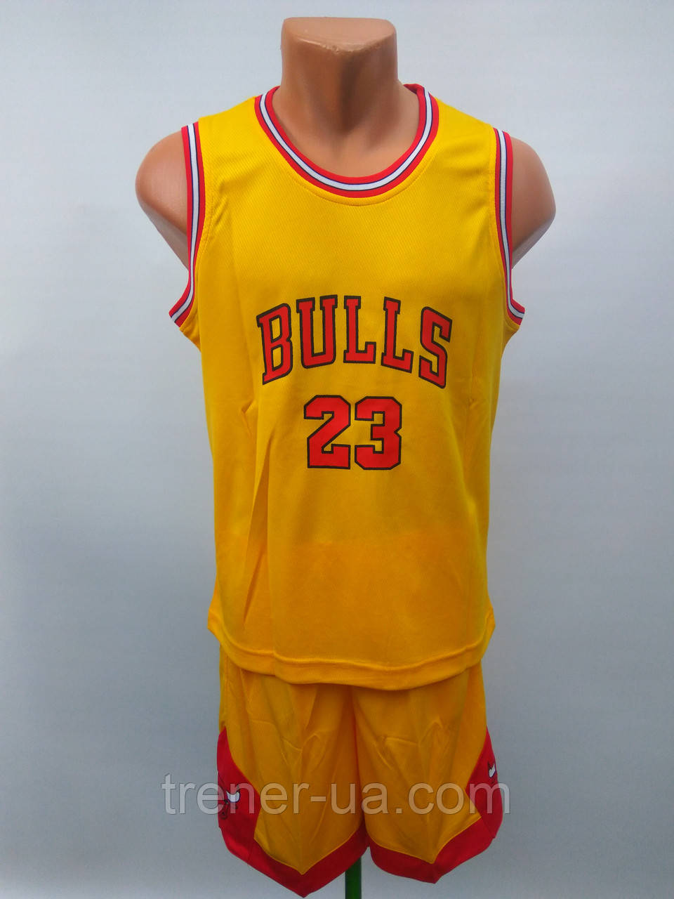 Форма баскетбольна дитяча NBA BULLS 23 жовта, фото 1