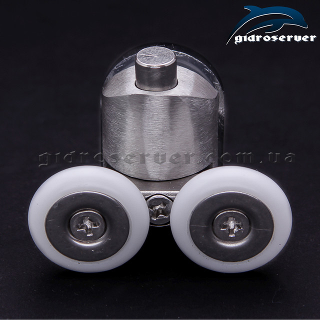 Ролики для душової кабіни і гідробоксу N-44D модель нижнього ролика з двома коліщатами.