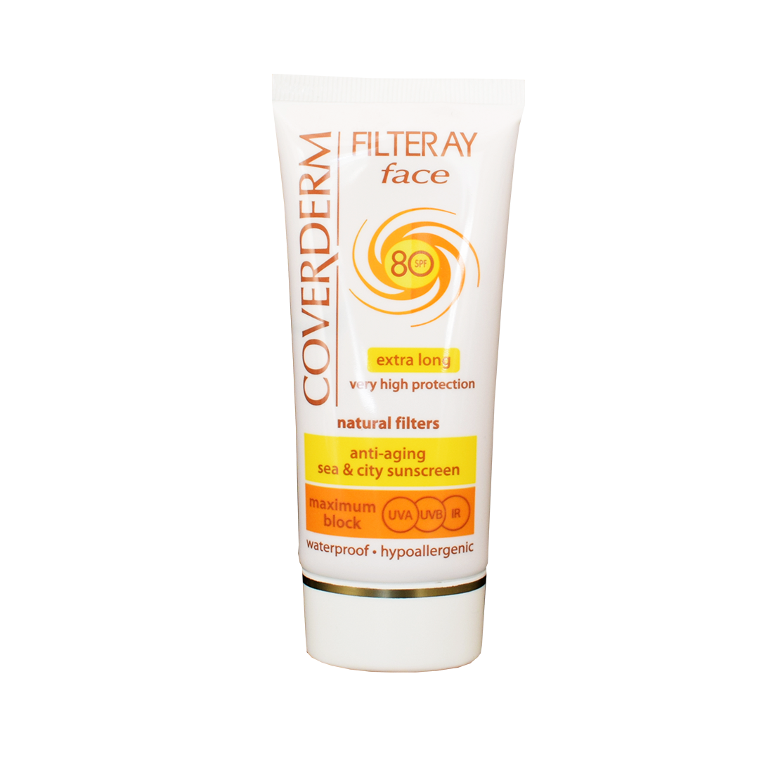 FILTERAY Face SPF80 Coverderm — Сонцезахисний крем для обличчя