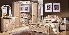 Спальня комплект з ДСП/МДФ София  з 5-ти дверною  шафою білий Слониммебель