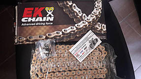 Мото ланцюг 530 EK CHAIN 530ZVX3 GG(530ZVX2 GG) золота посилена X-Ring на 106 ланки