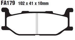 Мото колодки гальмівні EBC синтетичні EBC FA179HH