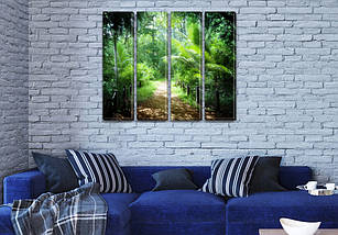 Модульні триптих картини, на ПВХ тканини, 65x80 см, (65x18-4), фото 4