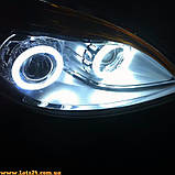 Ангельські очі COB LED 100 мм білі на фари БМВ ВАЗ Мазда Форд Шевроле Кіа Нісан Опель УАЗ Рено Шкода BMW, фото 10