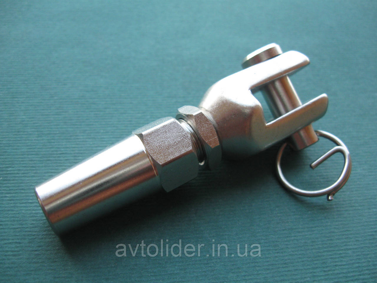 Цанговый зажим с вилкой, нержавеющая сталь A4 (AISI 316)