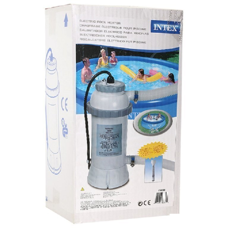 Проточный нагреватель воды для бассейна Intex 28684, серый, электрический - фото 2 - id-p733423028