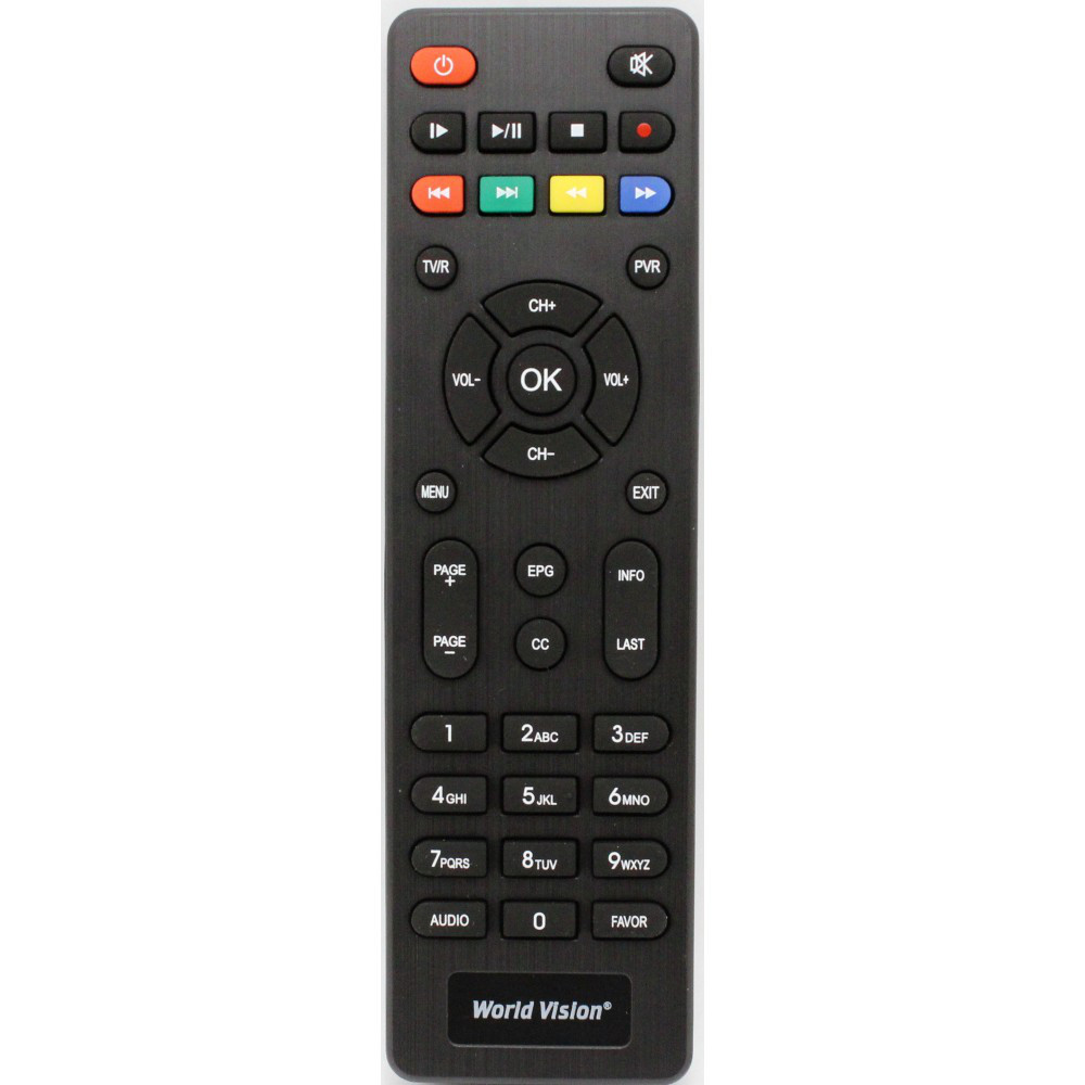 Пульт DVB-T2 World Wision  T61M/T62A/T62D/T62N/T62M/T63/T64/T65