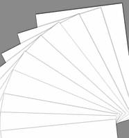 Набор белого картона А4, 10 листов, Канц Маркет