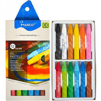 Пастель олійна 12 кольорів, Marco 4800OP-12CB