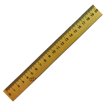 Лінійка дерев'яна 20 сантиметрів "Міцар+"