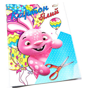 Набір білого картону А4, 8 аркушів, Бріск УВ-19