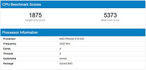 Процесор AMD Phenom II X4 945 3.0 GHz, 95W, фото 5