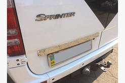 Хром накладка над номером Volkswagen Crafter 2006-2017 рр. (Фольксваген Крафтер)