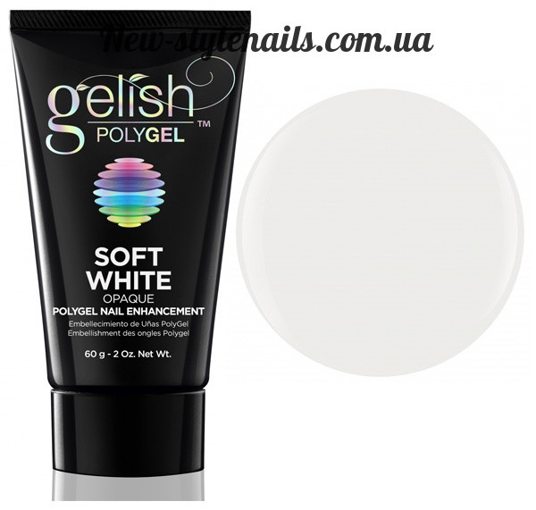 Gelish PolyGel Soft White(білий), 30 грам
