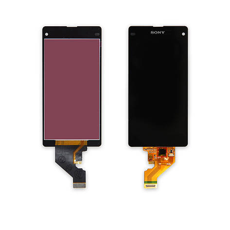 Дисплей SONY D5502/D5503 Z1 Compact з чорним тачскріном, фото 1
