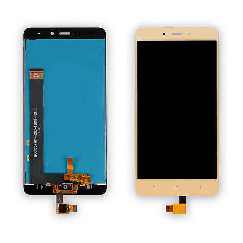 Дисплей XIAOMI Redmi Note 4 (2017) c золотистим тачскріном, фото 1