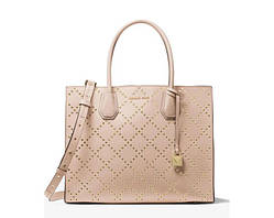 Жіноча сумка в стилі Michael Kors Mercer Grommeted big rose