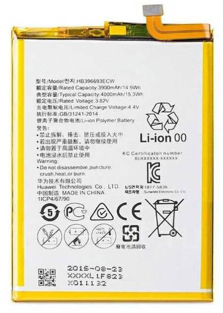 Акумуляторна батарея (АКБ) для Huawei HB396693ECW (Mate 8), 3900 mAh, фото 1