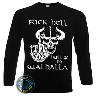 Футболка довгий рукав WALHALLA Fuck Hell вікінг, фото 2