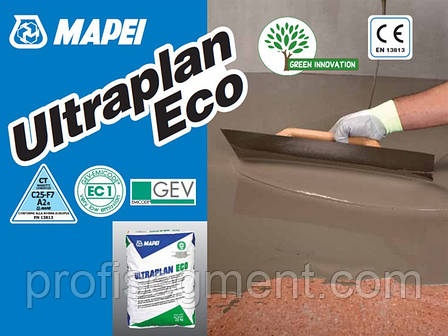Самовирівнююча суміш для наливних підлог (нівелірмасса) Mapei ULTRAPLAN ECO 20(23 кг),Харків, фото 2