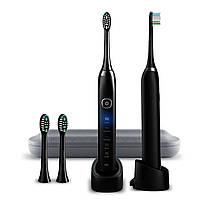 Насадки для звукової електричної зубної щітки S100/200/600 Sonic Black, 2 штуки, фото 3