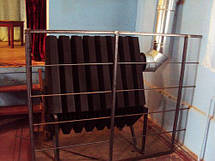 Піч для великого гаража, СТО Turbina-1500 LuxTerm (сталь 4 мм), фото 5