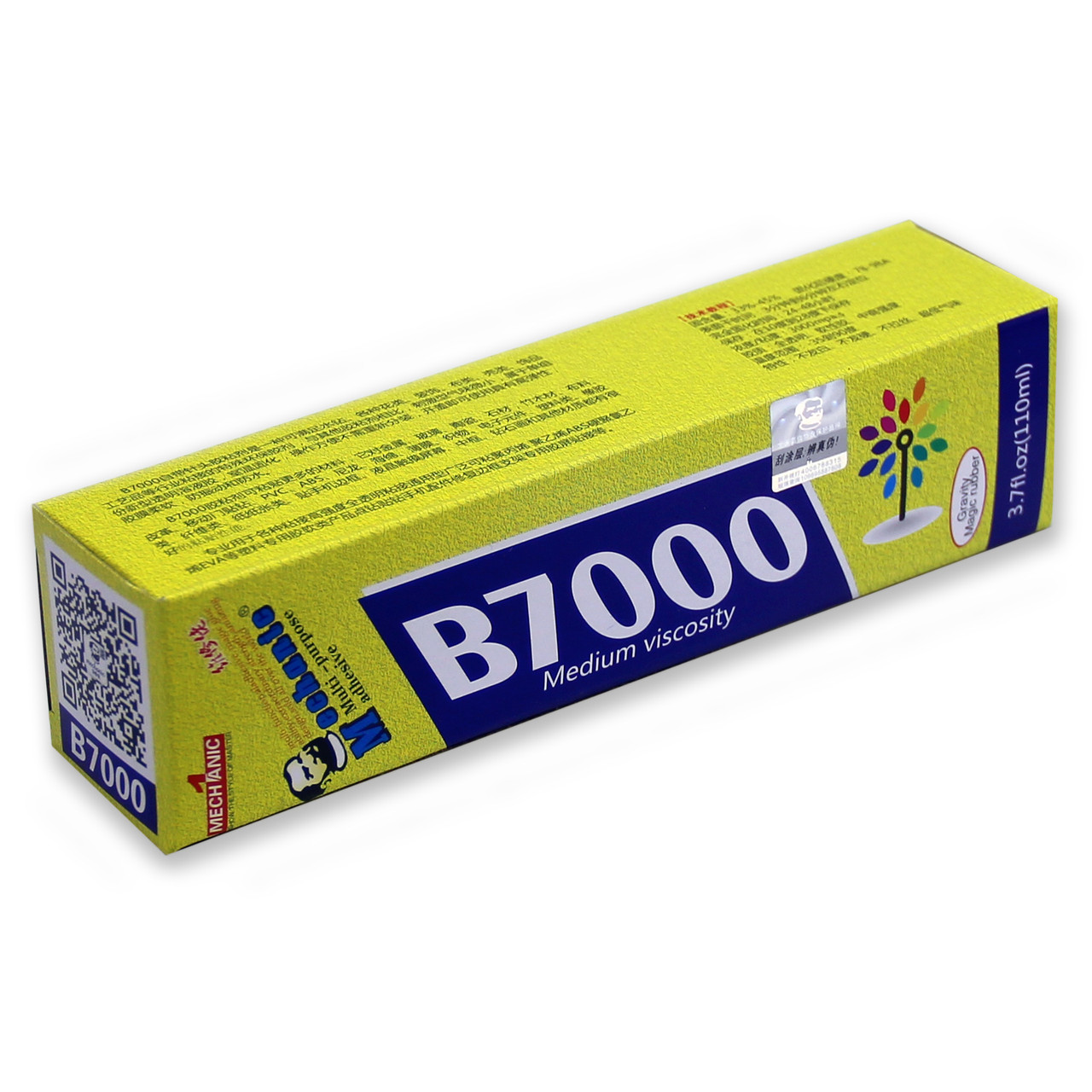 Клей MECHANIC B-7000 силіконовий, у тюбику з дозатором (прозорий) (110 мл)