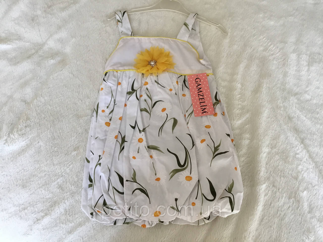 Сарафан літній для дівчинки з квітковим принтом, фото 1