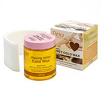 Холодный воск для депиляции Wokali PEXO Depilatory Honey Cold Wax Honey / Мед 380 г