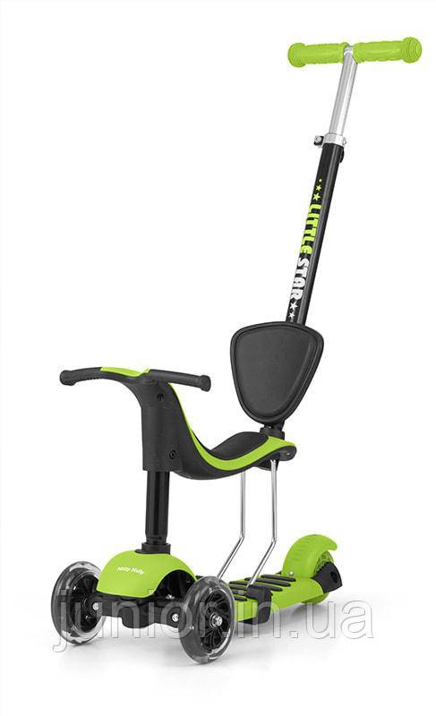 708 Самокат Milly Mally Scooter Little Star (зелений (Green))