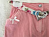 Літній костюм для дівчинки з футболкою і джинсовими шортами, фото 2