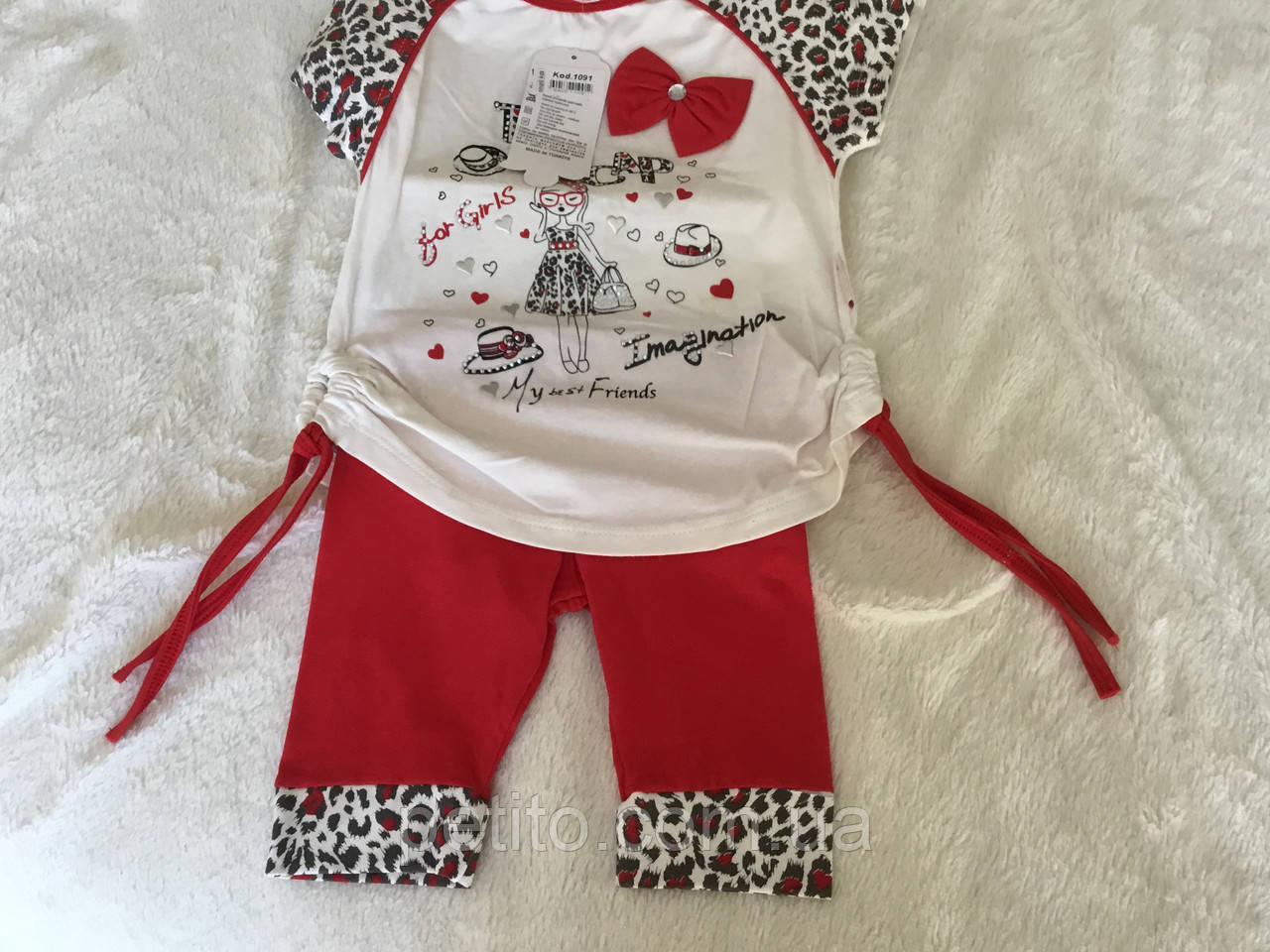 Модний костюм для дівчинки на весну, фото 1