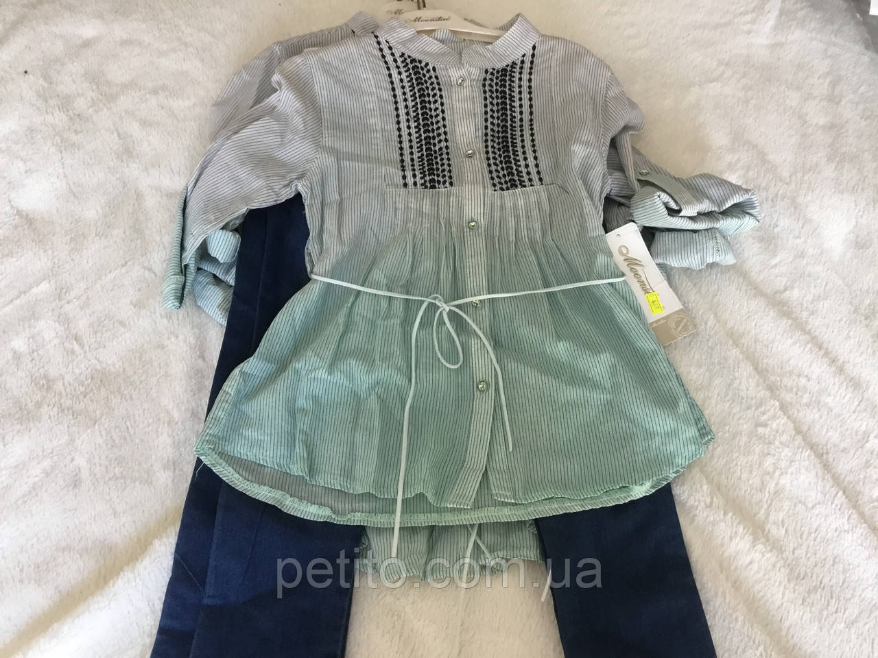 Костюм для дівчинки. Сорочка і джинси, фото 1