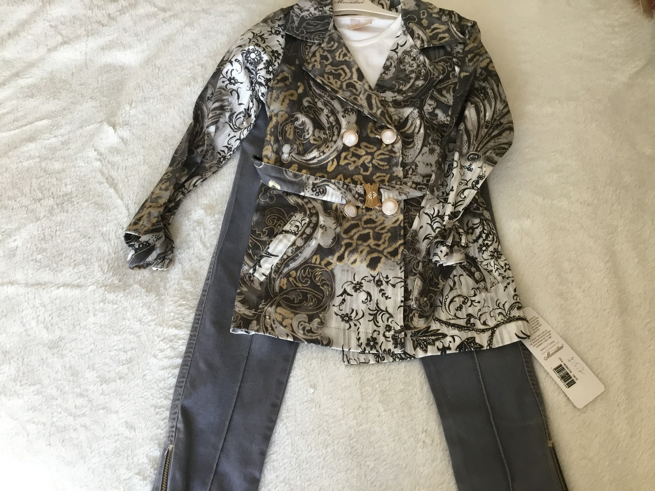 Костюм для дівчинки з джинсами, фото 1