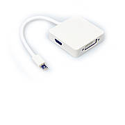 Перехідник з mini DisplayPort на HDMI/DVI/DisplayPort VCOM 0.2 м