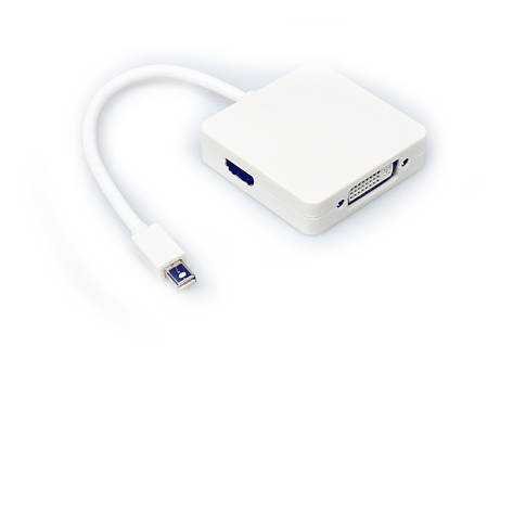 Перехідник з mini DisplayPort на HDMI/DVI/DisplayPort VCOM 0.2 м, фото 1