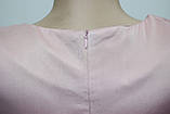 Блуза жіноча рожева атласна, з прикрасою збоку, фото 6