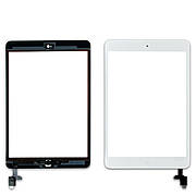 Тачскрин APPLE iPad Mini/Mini 2 7.9" (A1432/A1454/A1455) (2013) з мікросхемою та кнопкою Home білий