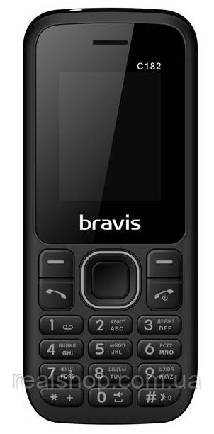Мобільний телефон Bravis C182 Simple Dual Sim Black, фото 1