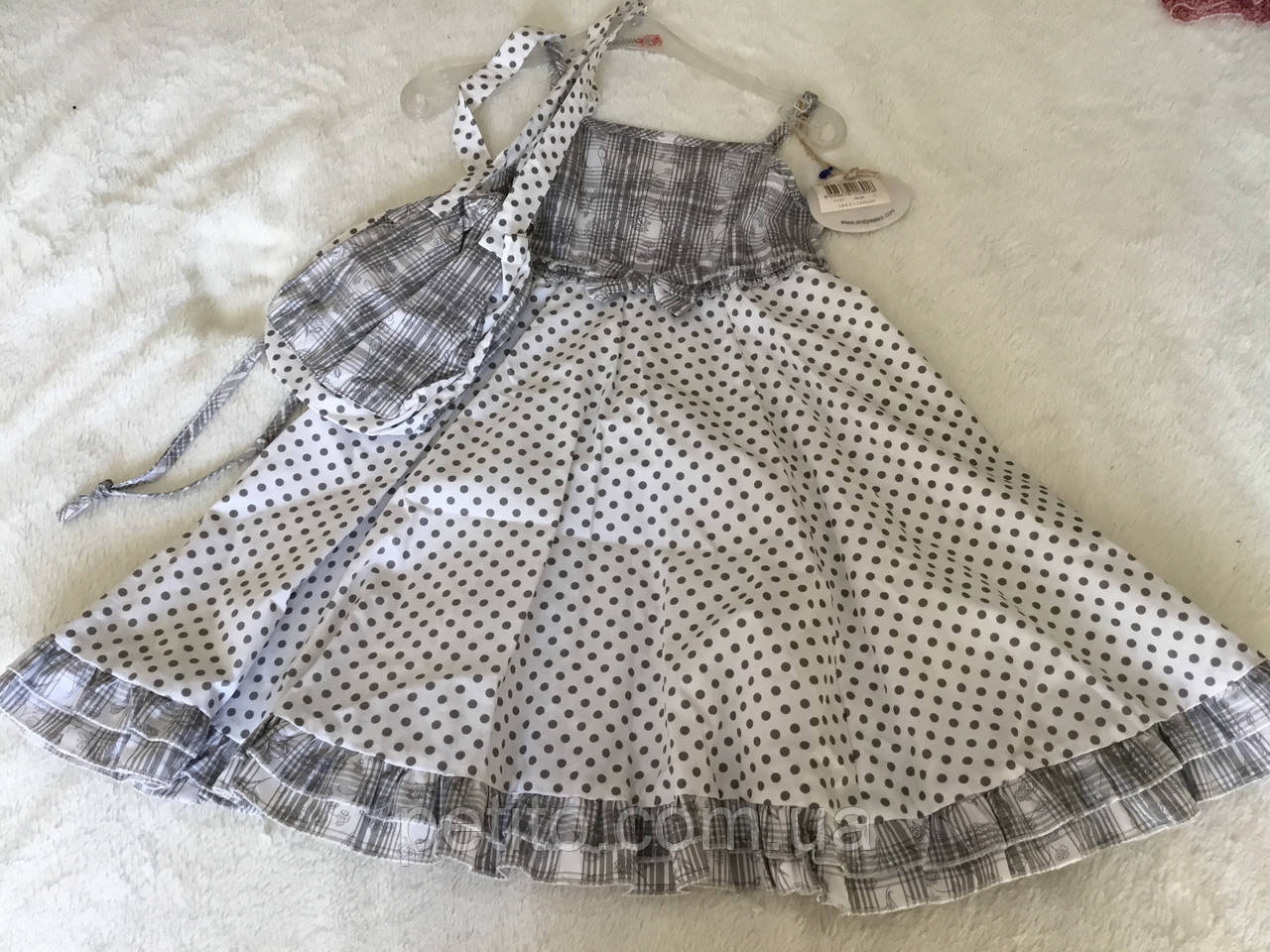 Гарний літній сарафан з сумочкою для дівчинки, фото 1